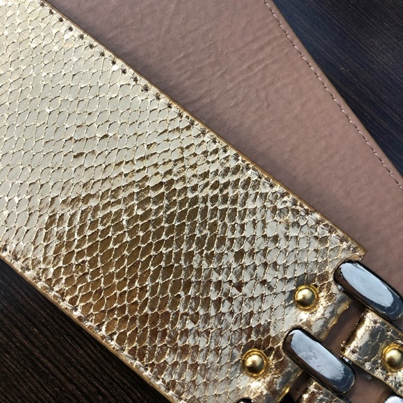 Arden B Accessories - Arden B. Gold Metallic S/M Belt